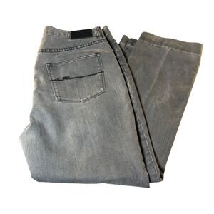 LRL Lauren Ralph Lauren Gray‎ Denim Jeans 14 straightened back pocket logo
